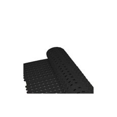 RBMI-33K Black Rubber Interlocking Anti-Fatigue Floor Mat, 36 x 36 inch