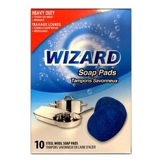 Heavy Duty Steel Wool Soap Pad, 10 count