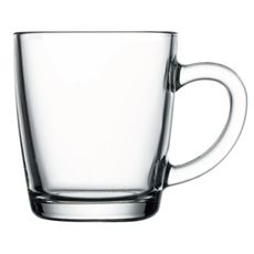 Glass Mug with Handle, 11.5 Ounce Capacity