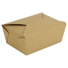Number 4 Kraft Take Out Box, 7.75 x 5.5 x 3.5 inch