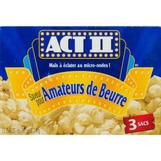 POPPING CORN BUTTER LOVER MICROWAVE