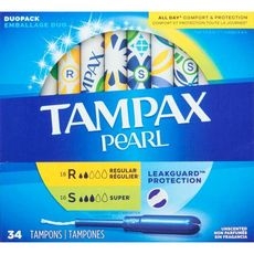 TAMPON PEARL DUO REG/SUPER UNSCENTED