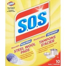 PAD SOAP STEEL WOOL 10UN