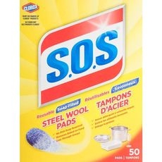 SCRUB. STEEL WOOL SOAP PAD