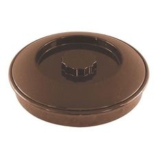 47001 Polycarbonate Brown Tortilla Server with Lid, 7.5 inch Diameter