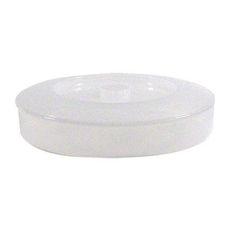 472 Polypropylene Clear Tortilla Server with Lid, 12 inch Diameter