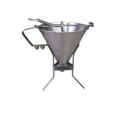 Stainless Steel Automatic Piston Funnel, 14.9 x 9.4 x 6.5 inch
