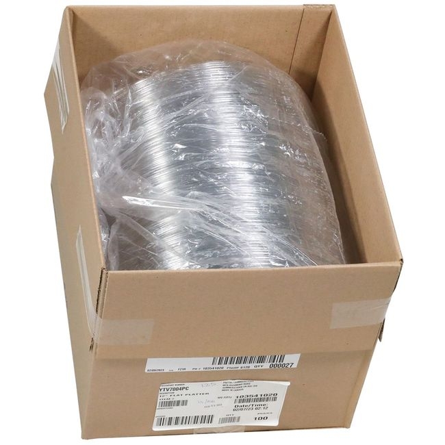 Caterware Clear PET Round Flat Platter