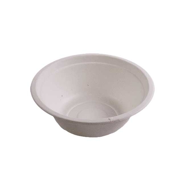 Disposable White Classic Molded Fiber Bowl