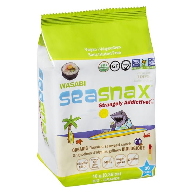Organic Wasabi Grab and Go Seaweed Snack