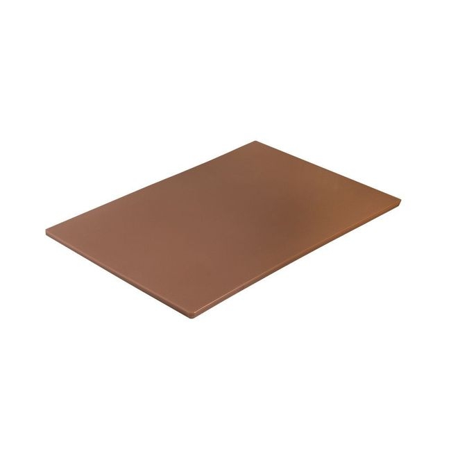 Polyethylene Medium Density Brown Cutting Board, 15 x 20 x 0.5 inch