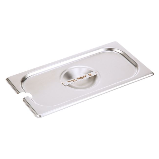 75230 Super Pan V Stainless Steel Third Size Slotted Cover, 12.796 x 6.93 x 1.003 in