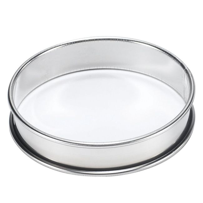 Stainless Steel Round Tart Ring with Rolled Edge