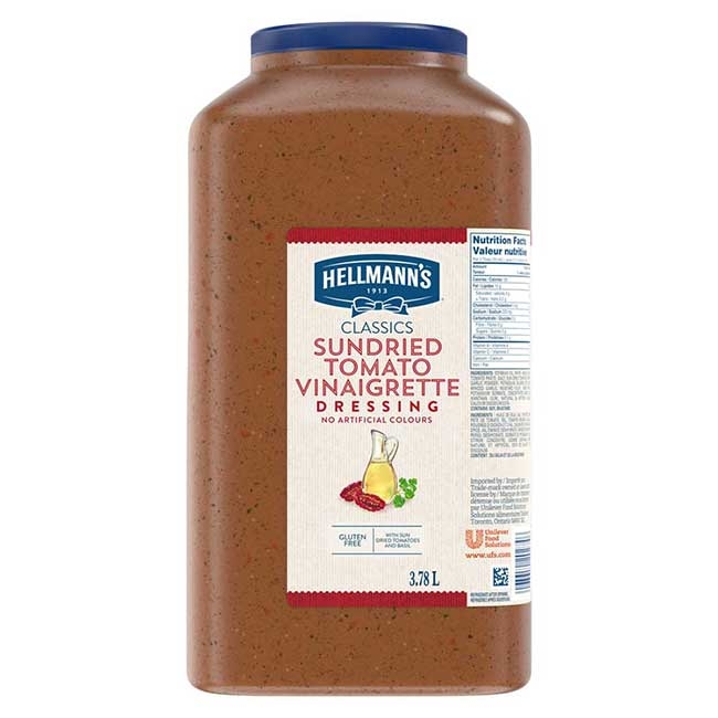 Sundried Tomato Vinaigrette Salad Dressing Jug