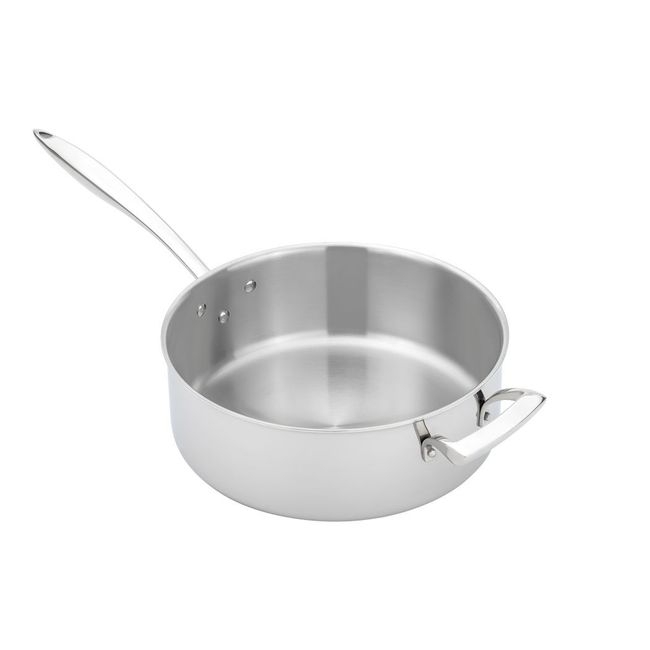 Thermalloy Stainless Steel Tri-Ply Sauce Pan with Helper Handle