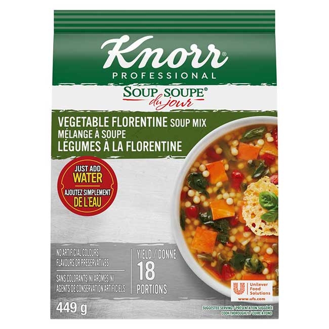 Soup du Jour Vegetable Florentine Soup Mix