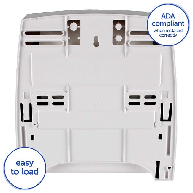 Sanitouch White Manual Hard Roll Towel Dispenser for 1.5 in Core Towel