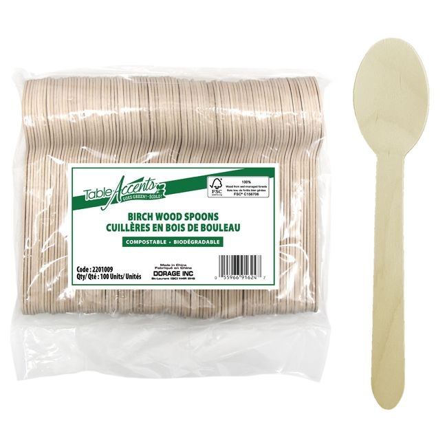 Birch Wood Soup Spoons