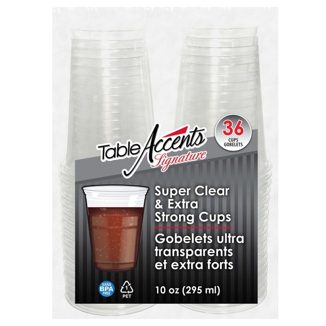 Signature 10 oz Super Clear and Extra Strong Polyethylene Cup