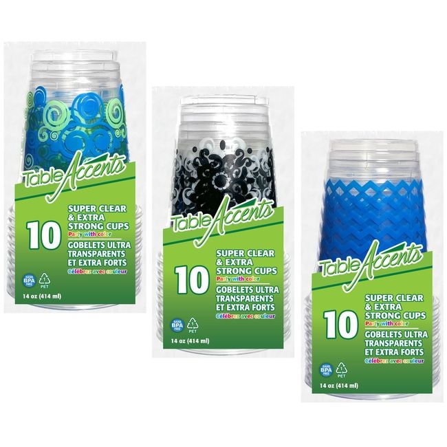 14 oz Super Clear and Extra Strong Printed Polyethylene Cup