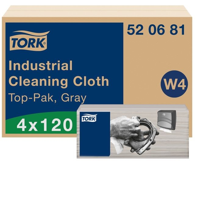 Gray W4 Industrial Cleaning Cloth