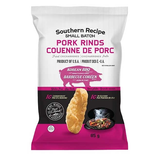 Korean Kimchi BBQ Pork Rinds