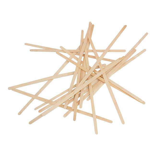 Paper Wrapped Wood Coffee Stirrer