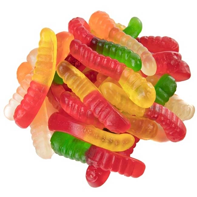 Mini Assorted Fruit Gummy Worms