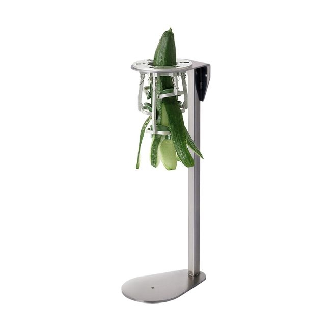 Stainless Steel Vegetable Peeler on Stand for Cucumbers