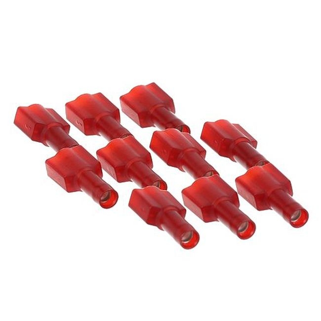 ALL851068 Red 22-18 Gauge 1/4 in Male Disconnect, 10 in