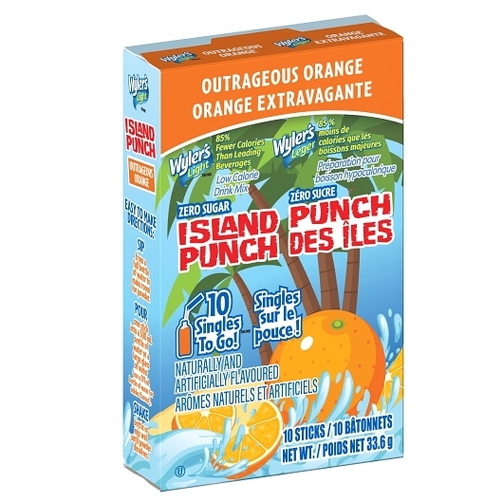 Light Orange Sugar Free Island Punch Drink Mix