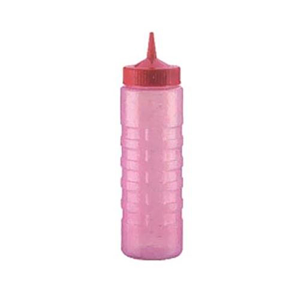 4924CJ-02 Traex Red Wide Mouth Squeeze Dispenser Bottle