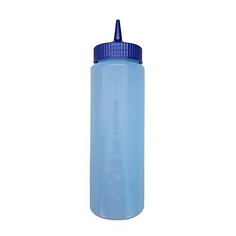 4924CJ-44 Traex Blue Wide Mouth Squeeze Dispenser Bottle