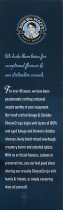 ASIAGO & CHEDDAR CHEESECRISPS