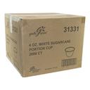 4oz White Sugarcane Portion Cup