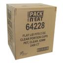 Clear Plastic 2 oz Portion Lid