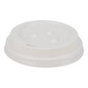 LID PLASTIC PP WHITE FOR GLASS 8OZ