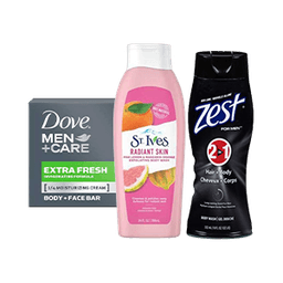 Contains 19 Personal Wash products