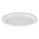8 5/8 x 11 inch White Paper Plate, 125 count