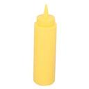 Polyethylene Yellow Squeeze Dispenser, 12 Ounce Capacity