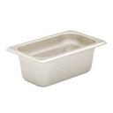 304 Stainless Steel 22 Gauge Heavy Weight Anti Jamming One Ninth Size Steam Table Pan, 4 inch Deep