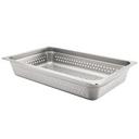 304 Stainless Steel Heavy Weight Anti Jamming Perforated Full Size Steam Table Pan, 4 inch Deep