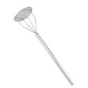 Stainless Steel Round Face Potato Masher, 25 inch Length
