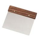 Stainless Steel Dough Scraper with Hardwood Handle, 5 x 7 inch