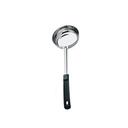 Stainless Steel One-Piece Solid Portioner with Black Handle, 3 Ounce Capacity