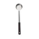 Stainless Steel One-Piece Perforated Portioner with Black Handle, 3 Ounce Capacity