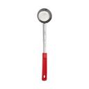 Stainless Steel One Piece Portioner with Red Handle, 2 Ounce Capacity