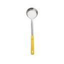 Stainless Steel One Piece Portioner with Yellow Handle, 5 Ounce Capacity