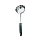 Stainless Steel One-Piece Solid Portioner with Black Handle, 6 Ounce Capacity