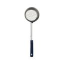 Stainless Steel One-Piece Perforated Portioner with Black Handle, 6 Ounce Capacity